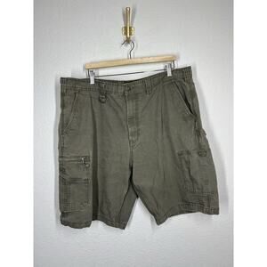 CE Schmidt Workwear Men’s Size 44 Cargo Shorts Green Ripstop Outdoor Casual Work